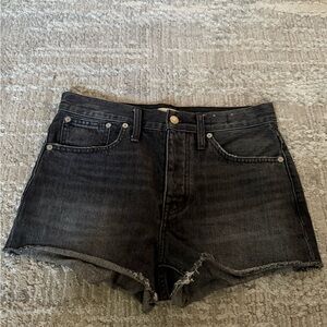 Madewell Black Jean Shorts